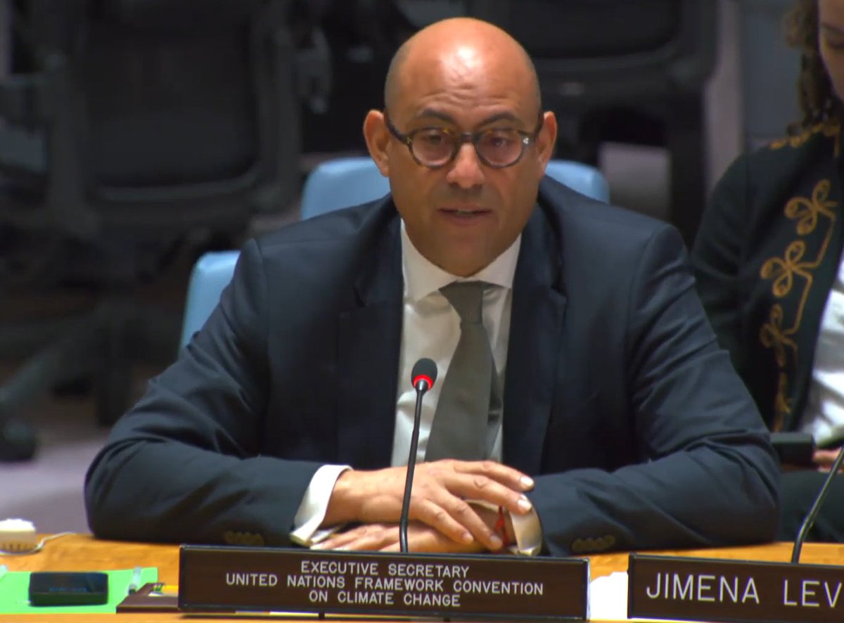Climate change is contributing to #FoodInsecurity and to #Conflict. Rapid, sustained action to cut greenhouse gas emissions and to increase resilience is needed now to help stop both from spiraling out of control. My message to the @UN #SecurityCouncil