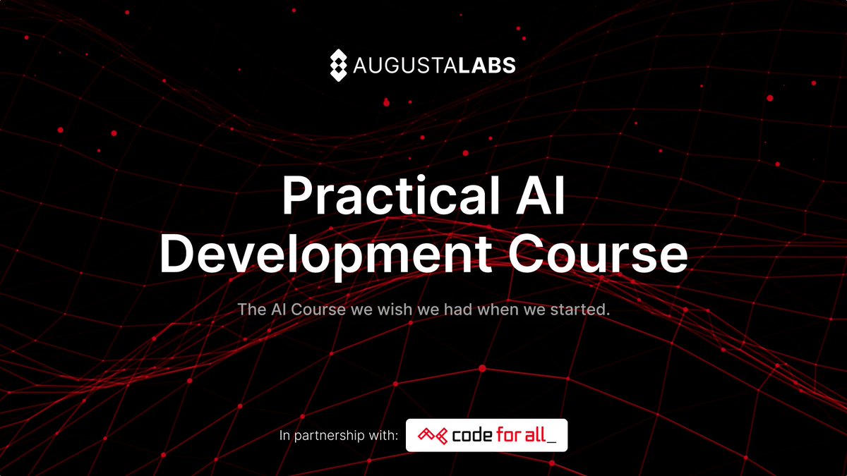 Augusta Labs &amp; codeforall.com just launched the first comprehensive course in Portugal for any developer that wants to break into AI.

Despite AI being the opportunity of our generation, we routinely saw that too few developers are actually familiar with the necessary