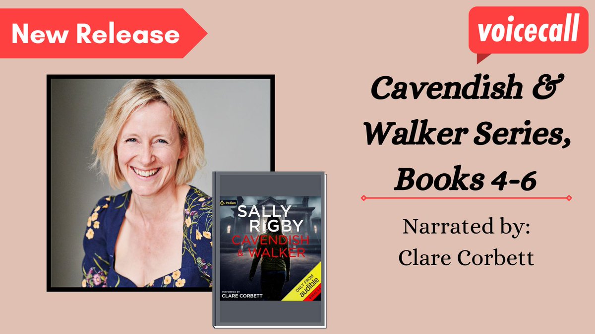 New Release Alert! Clare Corbett is back with Cavendish and Walker, books 4-6! Let her be your guide through this brilliant crime series! You can listen here: shorturl.at/mqLMV Author: Sally Rigby Narrator: @LitRedCorvette Produced by: @PodiumAudio