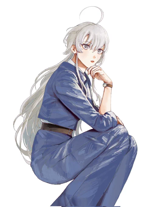 イラスト本に載せたスーツワシントンの青ver. 