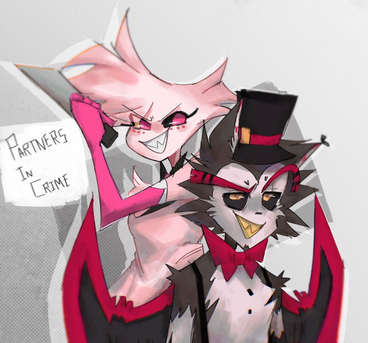 huskerdust 
#HazbinHotel #HazbinHotelAngelDust #HazbinHotelHusk #angeldust #huskerdust #Husk