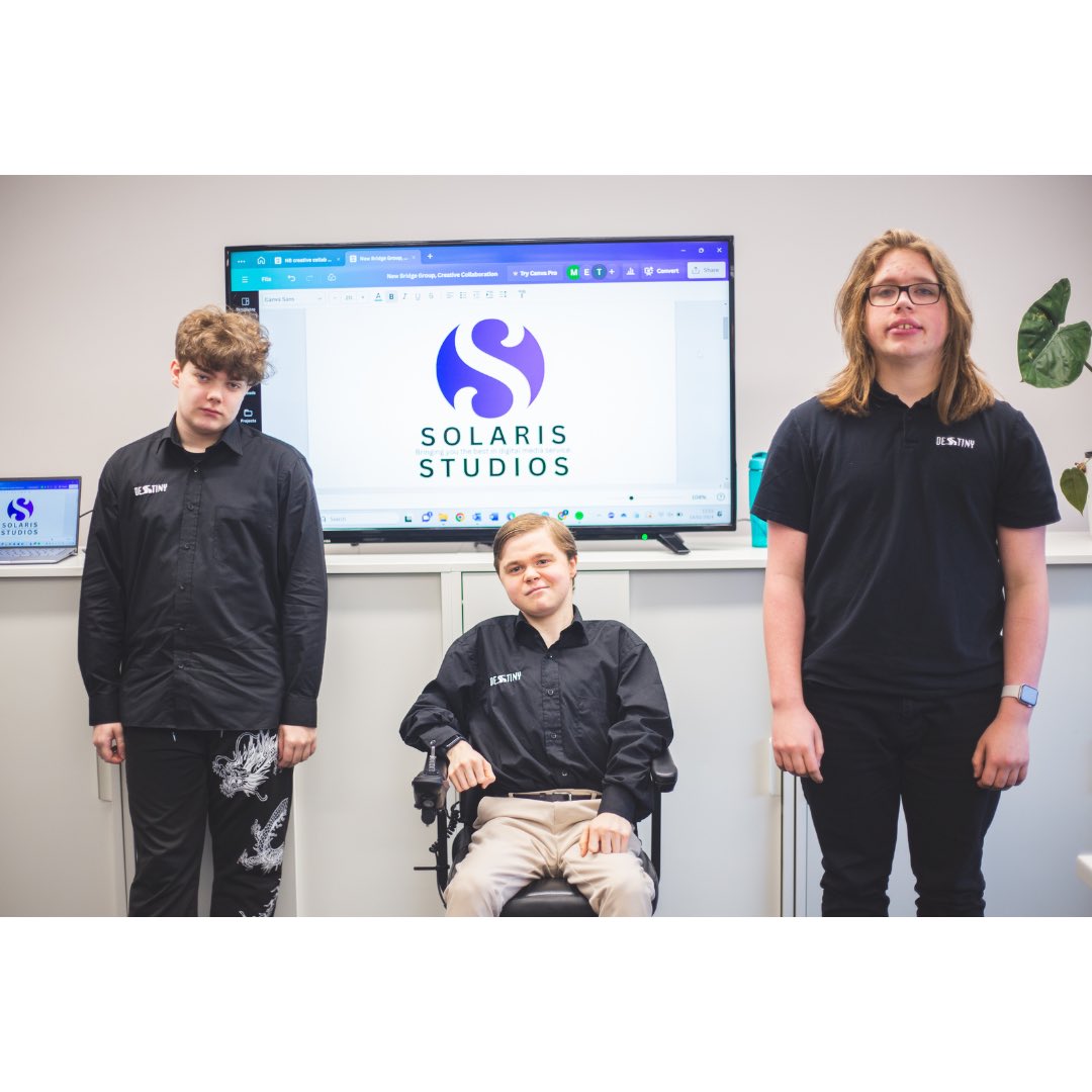 Students from Newbridge Academy are now in the sixth week of their ‘Creative Digital Work Placement’ with us here @sharpproject.

It’s great to see the group growing in confidence and building upon their creative digital skills as their work placement progresses.