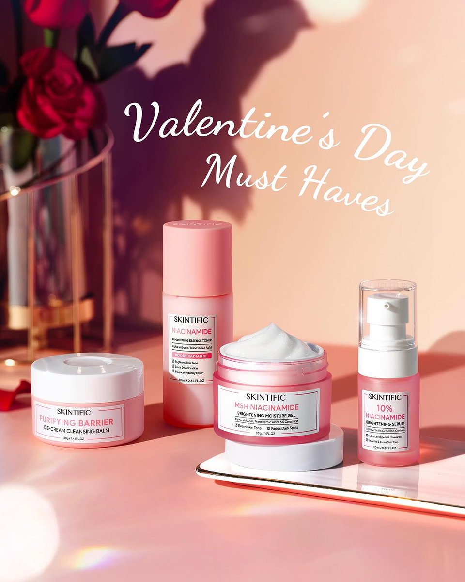 kulit yang sehat dan glowing dgn pemilihan produk skincare yg tepat! 
Kamu juga bisa kasih produk2 ini untuk orang tersayang on this Valentine’s Day! When your skin feels loved, so do you!💋💫

mana yang paling bikin kalian penasaran buat cobain?😍#valentine #skintific