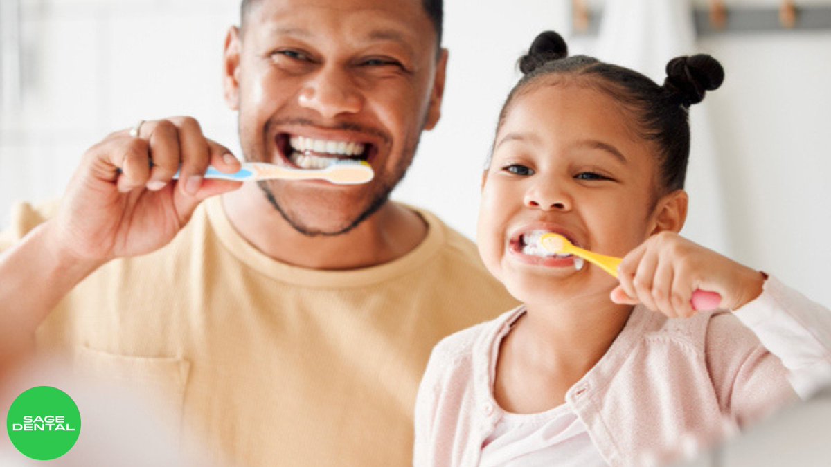 Discover the secrets of radiant smiles in children! Read more:  mysagedental.com/teach-your-chi… #KidsDentalCare #HealthySmiles #ToothBrushingTips #SageDentalKids