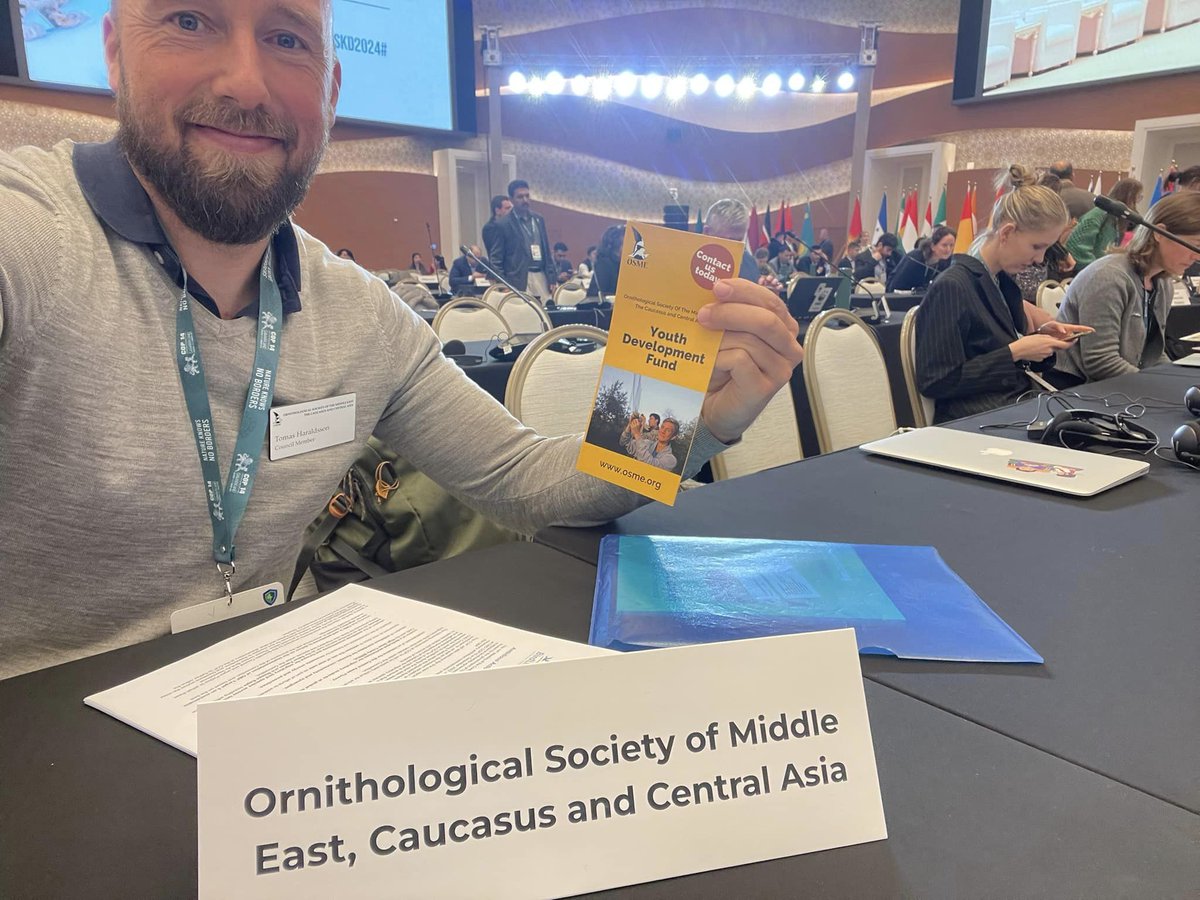 _OSME's tweet photo. Lots of opportunities for #OSMEwork #OSMEregion at the CMS CoP in Samarkand, Uzbekistan. We're there now with friends @BirdLife_News and joining c. 100 countries discussing many of our central topics, and meet up with project partners, donors and potential connections in person. https://t.co/hJs1aJaJpb