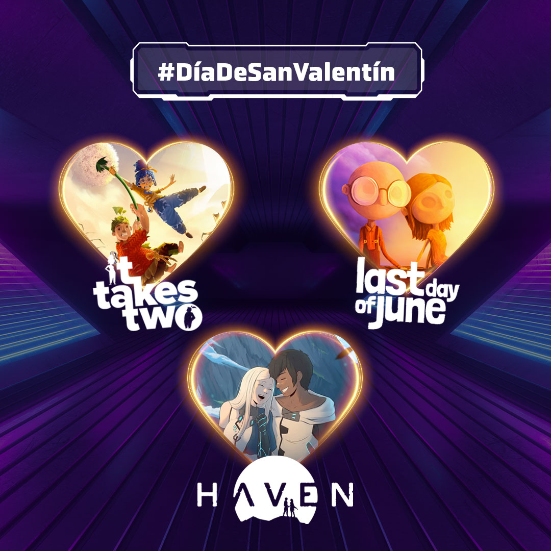 bgamer_es's tweet photo. Hoy es San Valentín por eso os traemos una propuesta de videojuegos para que os viciéis en pareja.

❤️​It takes two
❤️​Last day of June
❤️​Haven

Etiqueta a esa persona especial, y coméntanos a qué jugarás hoy. https://t.co/1FeemcPRCS