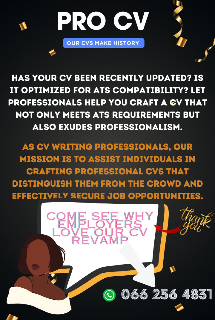 CV Revamp | JobseekersSA tweet media