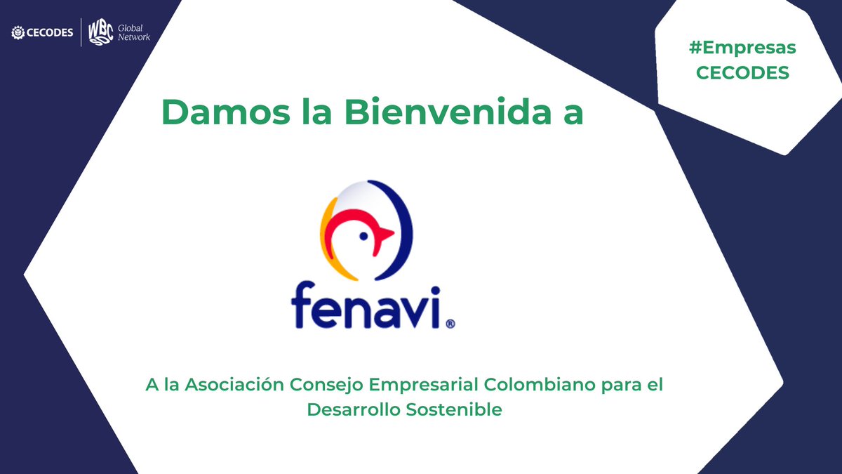CECODES's tweet photo. Desde #CECODES anunciamos a la Federación Nacional de Avicultores de Colombia (FENAVI) como nuevo asociado. @FenaviColombia es una entidad representativa del sector avícola colombiano que tiene el propósito de propender por el desarrollo de la Industria Avícola.
#FENAVI creó el primer sello de sostenibilidad de la avicultura mundial, certificado por el Instituto Colombiano de Normas Técnicas y Certificación (Icontec).
Para leer la nota completa haz clic aquí 👇🏻:
https://t.co/JXJWxKsRan