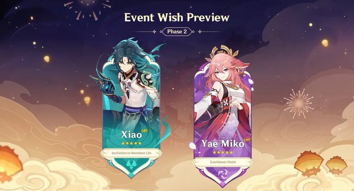 🌸GIVEAWAY🌸

4.4 Xiao/Yae Miko

1st winner: 3280 GC

2nd winner: 1980 GC 

3rd winner: 980 GC

4th winner: welkin

5th winner: Welkin

Rt, like, follow, good luck my lovely
Ends during phase 2