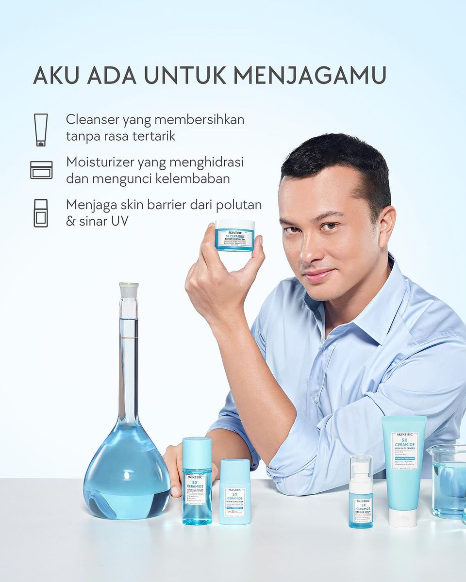 Step menuju skin barrier yang sehat🌿💙
Skin barrier merupakan lapisan terluar yang melindungi kulit dari pengaruh lingkungan &amp; menjaga tingkat kelembaban🛡️✨ SKINTIFIC 5X Ceramide Moisture Gel diformulasikan sebagai solusi utk memperbaiki skin barrier!
#SkintificTH #skintific