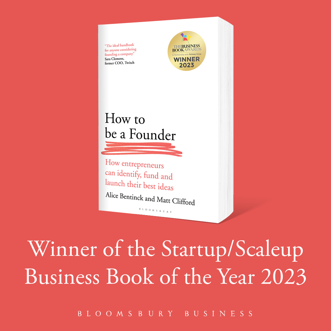 'A great starting point for any aspiring entrepreneur!' @Taavet Hinrikus, Founder, Wise. Order your copy of the award winning How to be a Founder for startup advice you can't miss. @Alicebentinck @matthewclifford #startup #entrepreneurship #founder