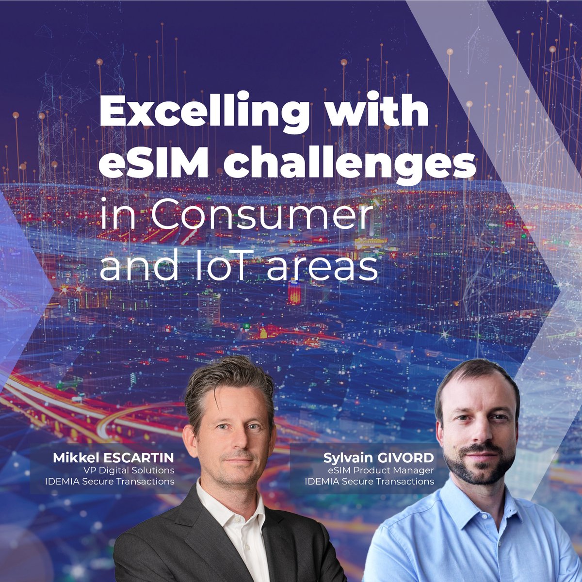 IDEMIA_IST's tweet photo. Join IDEMIA at the #eSIMSummit at MWC '24 in Barcelona from February 26-29 📱
Our experts will be taking the stage to discuss the latest trends + innovations in eSIM for consumers + IoT, providing valuable perspectives on elevating eSIM user experiences➡️ https://t.co/5W8eryHTEe https://t.co/SlOxMc4nOM