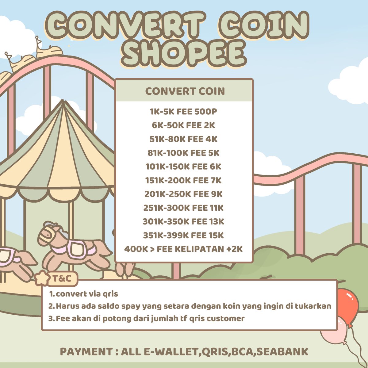 Fee start 500p cv saldo &amp; koin shopee

Fast respon dan fast tf ꒰⁠   🦢   ꒱ satset stay wa dan dm ( @ after dm )🛍️ testi cek link yaa ୨୧
☎️ bit.ly/3ShG5ht
#zonauang

Testi : x.com/jjeanx_/status…