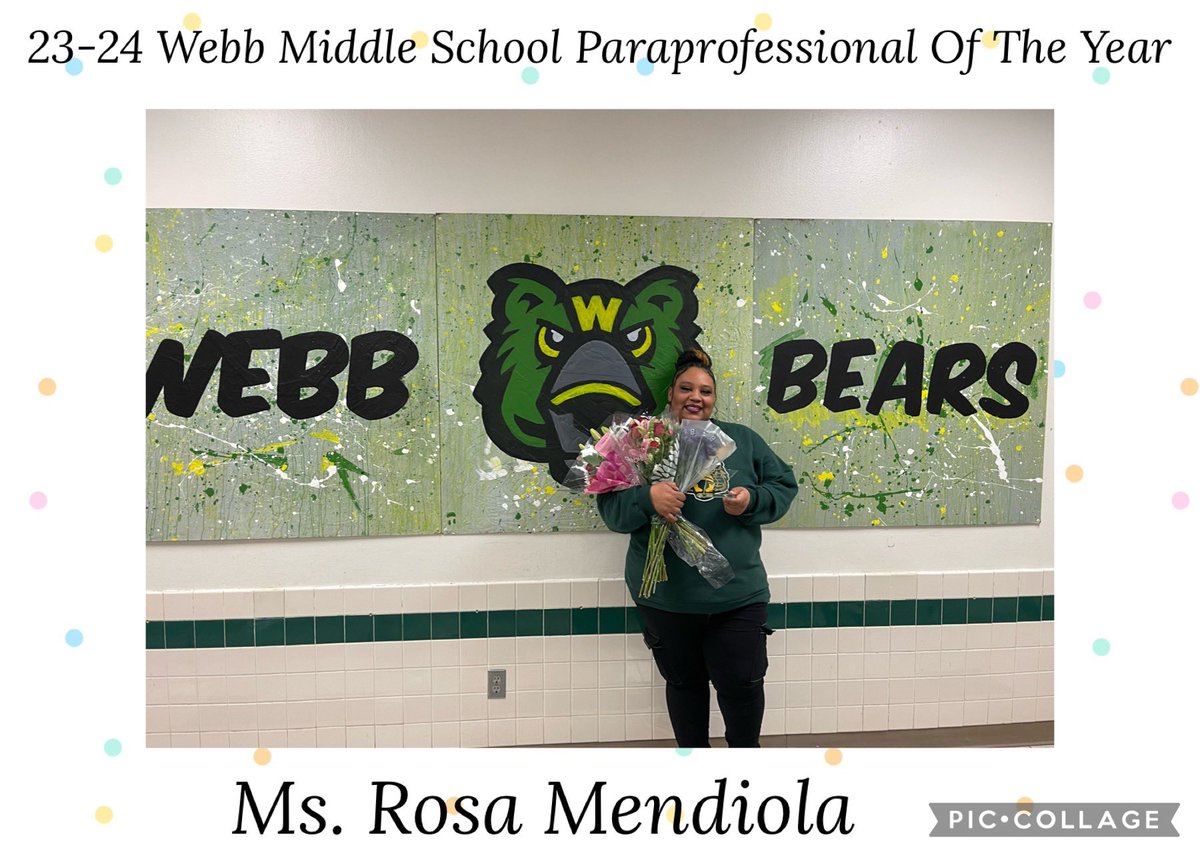 Congratulations to our 23-24 Teacher of the Year and Paraprofessional of the Year! @gisdnews #WebbAllStars