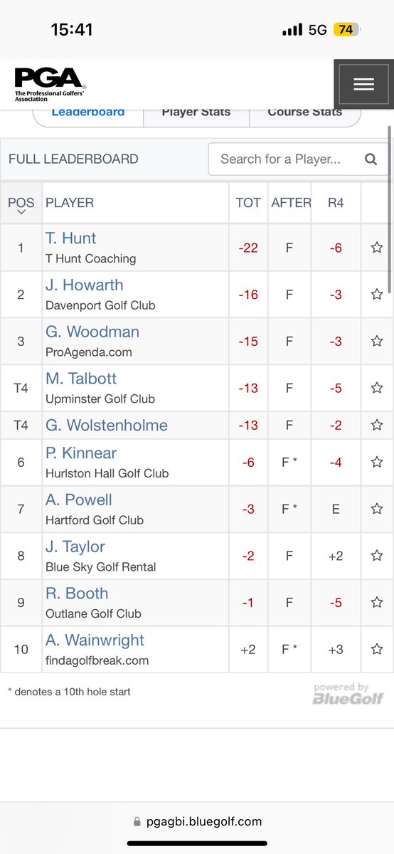 Robert Booth PGA tweet media