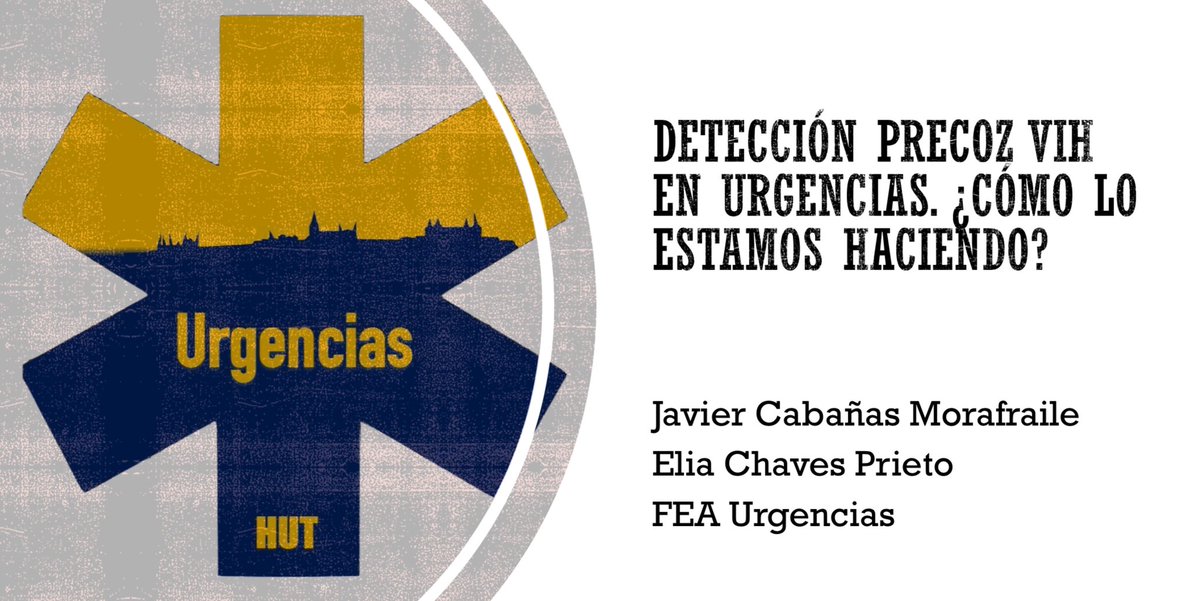 jcabanas25's tweet photo. Hoy nos hemos estrenado en la sesión general hospitalaria. Diagnóstico precoz de #VIH desde el servicio de #Urgencias. 
Todo ello en el marco del programa #Dejatuhuella de @SEMES_ 

Como @drakanzds es muy apaña lo graba y lo sube a YouTube. Abajo el link.

https://t.co/66TrXXnKCt https://t.co/jBTnQ6xT3I