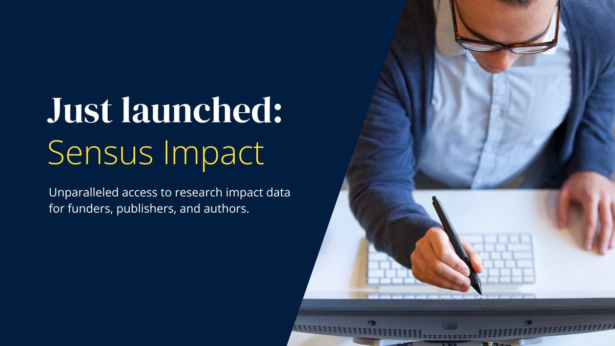 Sensus Impact is revolutionizing research reporting. Find out how this new community-led initiative is providing funders, publishers, and authors with unparalleled access to research impact data. 🔗 bit.ly/49DZ8Zj