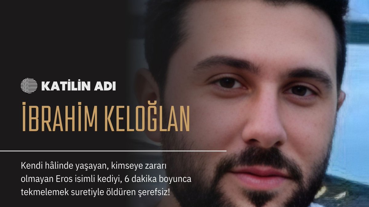 Katilin Adı: 
İBRAHİM KELOĞLAN 
Ölmeden sürünmen için her dakika dua edeceğim!
#erosiçinadalet 
#ibrahimkeloğlantutuklansın
#kedikatili