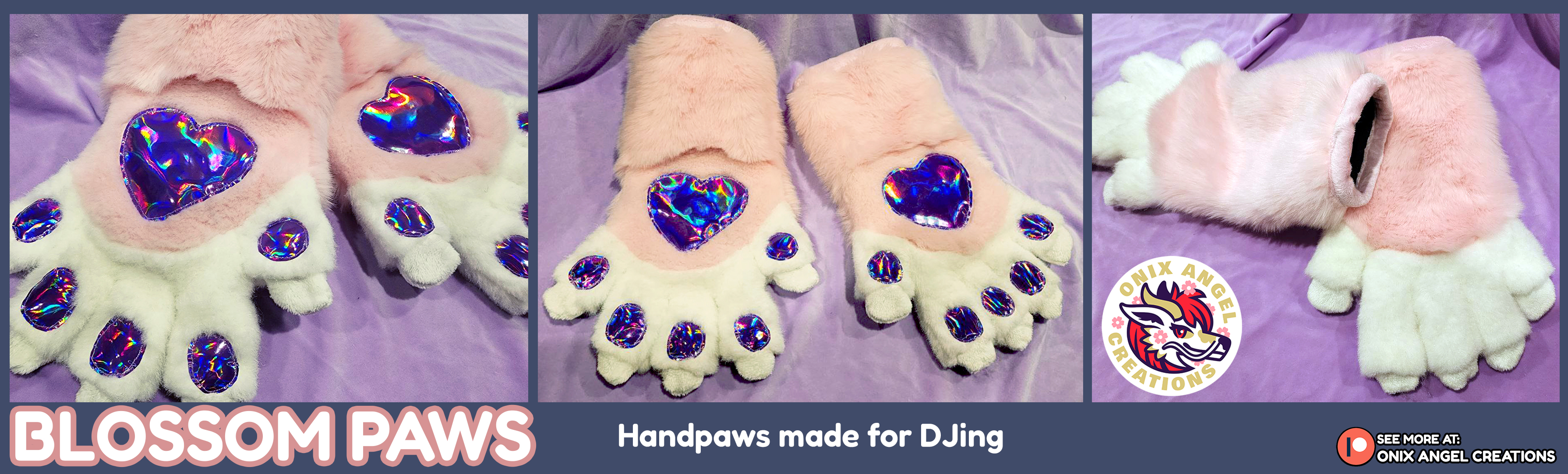 Onix Angel Creations🔜Furnal Equinox on X: Happy Valentine's Day! 💕 I  wanted to share these unique and interesting paws I made for a client back  in October. The client requested the fingertips