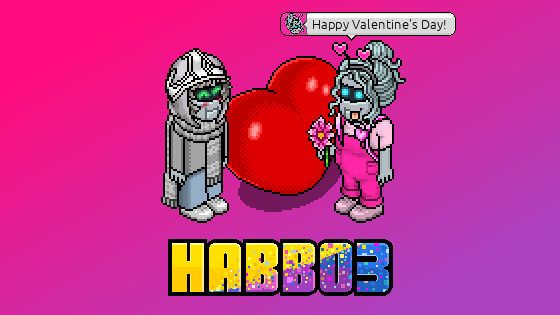 Happy Valentine's Day from all of us at Habbo3! 💖 
We're sending love to our incredible community. 🫶

Tag your favorite #Habbo or that special someone below 🌟 and you both could win 100 Emeralds each!

🎉 Random winners announced tomorrow!