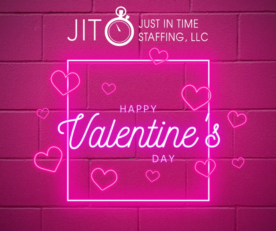 Happy Valentine's Day from all of us at Just In Time Staffing! 💕

Today, we celebrate love, kindness, and the meaningful connections we've built. Let's continue to spread joy in every interaction — today and every day. 

#ValentinesDay #BeJoyful #JobSearch #ILJobs #ILRecruiting