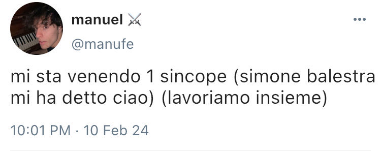 222MANUFE's tweet photo. ALMOST LOVERS — #SOCMED #SIMUEL #SOCMEDAU

★.          in cui gli attori più parlati del momento, manuel ferro e simone balestra, vengono scelti per interpretare i protagonisti in una romcom, facendo esplodere internet. (e manuel) https://t.co/nxIghSZ40f