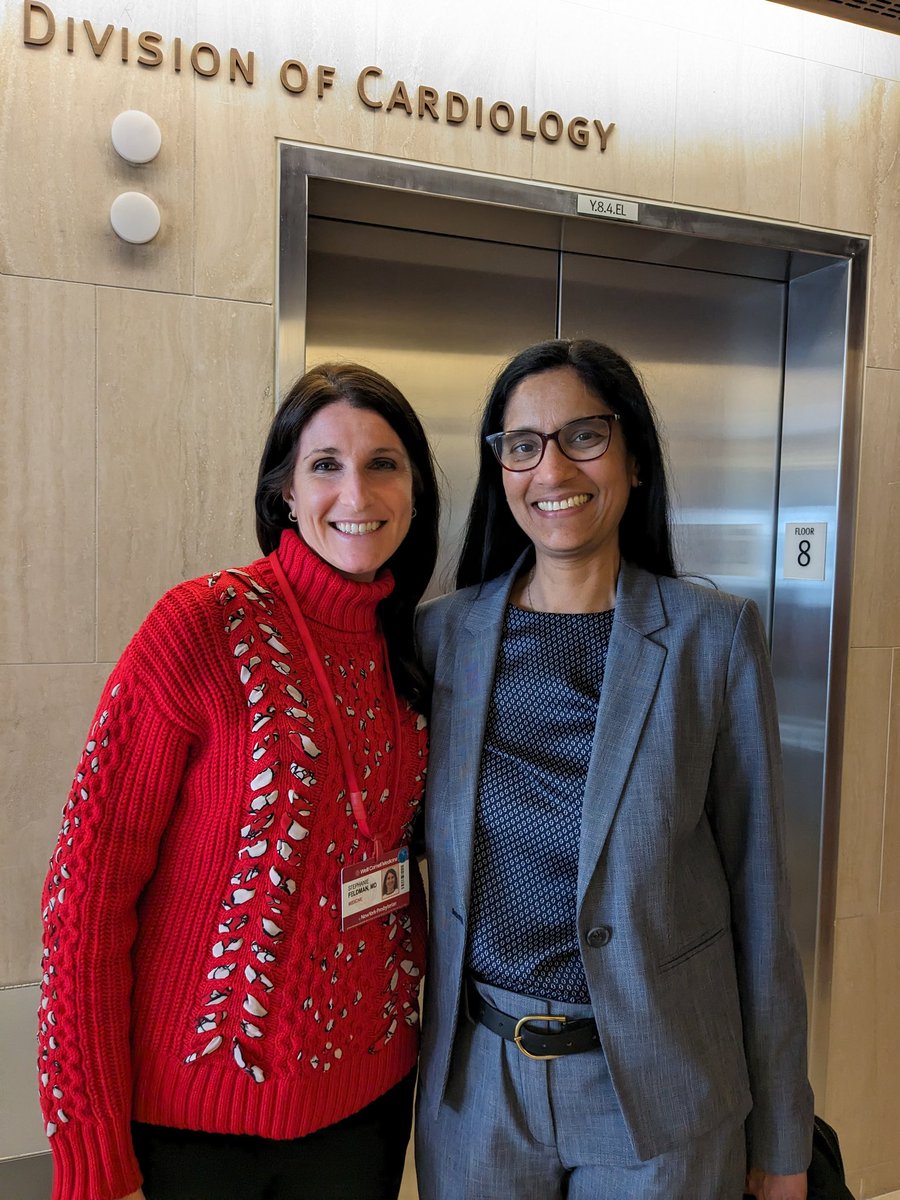 What an honor to spend ❤️ Valentine's Day❤️ with @DorbalaSharmila our Medicine Grand Rounds Speaker, expert in #cvImaging #amyloidosis and a great role model #WomeninCardiology and friend @MyASNC @WCMCardsFellows @WCMDeptofMed