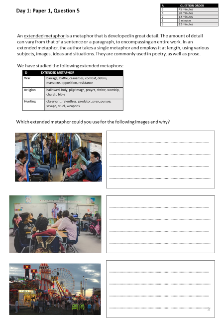 DGoodall9's tweet photo. 100 days and 100 revision tasks for GCSE English Language! #BestYet #SmashingIt https://t.co/ccxzppu3CU