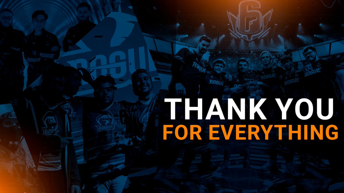 After 6 years, our Rainbow Six journey has come to an end. Today we depart the R6 competitive space.

Thank you to <a href="/Ubisoft/">Ubisoft</a> and everyone who has contributed to this incredible chapter on stage or supporting behind the screen 💙 #GoRogue