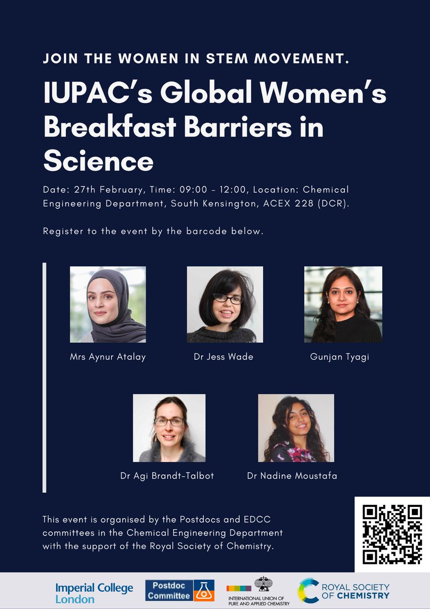 Let’s catalyze diversity in science and join us on February 27 for our annual @IUPAC Global Women’s Breakfast #GWB2024