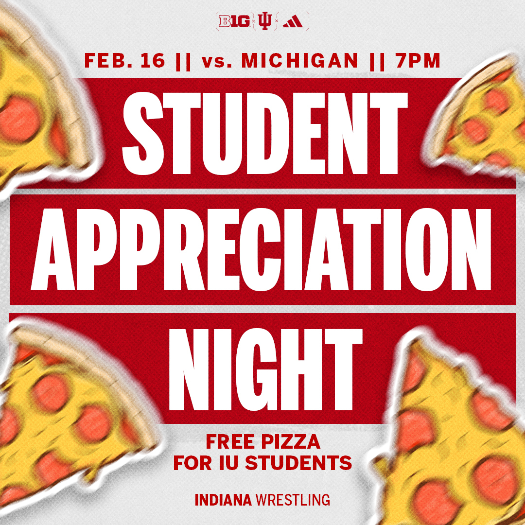 🚨 Calling all IU students 🚨 Join us this Friday night at Wilkinson Hall for free pizza on Student Appreciation Night!