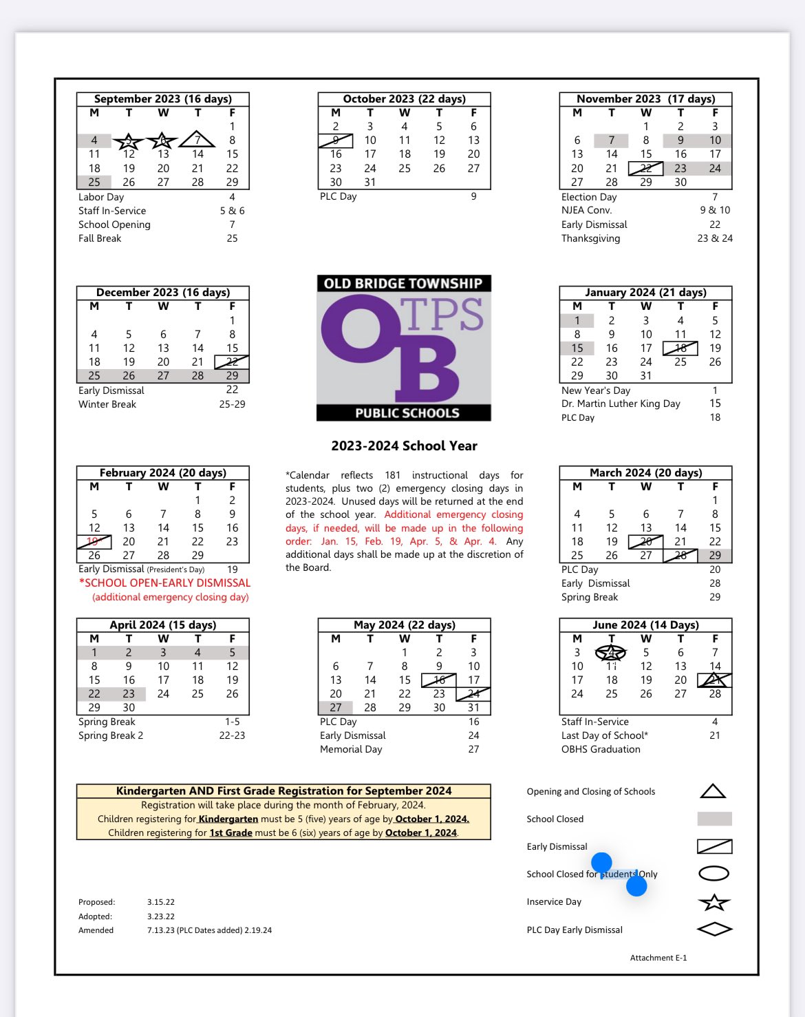Old Bridge School Calendar Sandi Cordelie