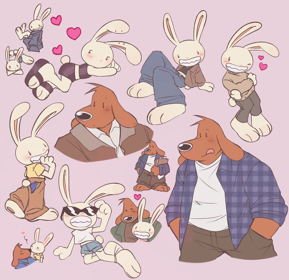 college aged sammie and max🩷
basically what if max wore clothes...?
#samandmax