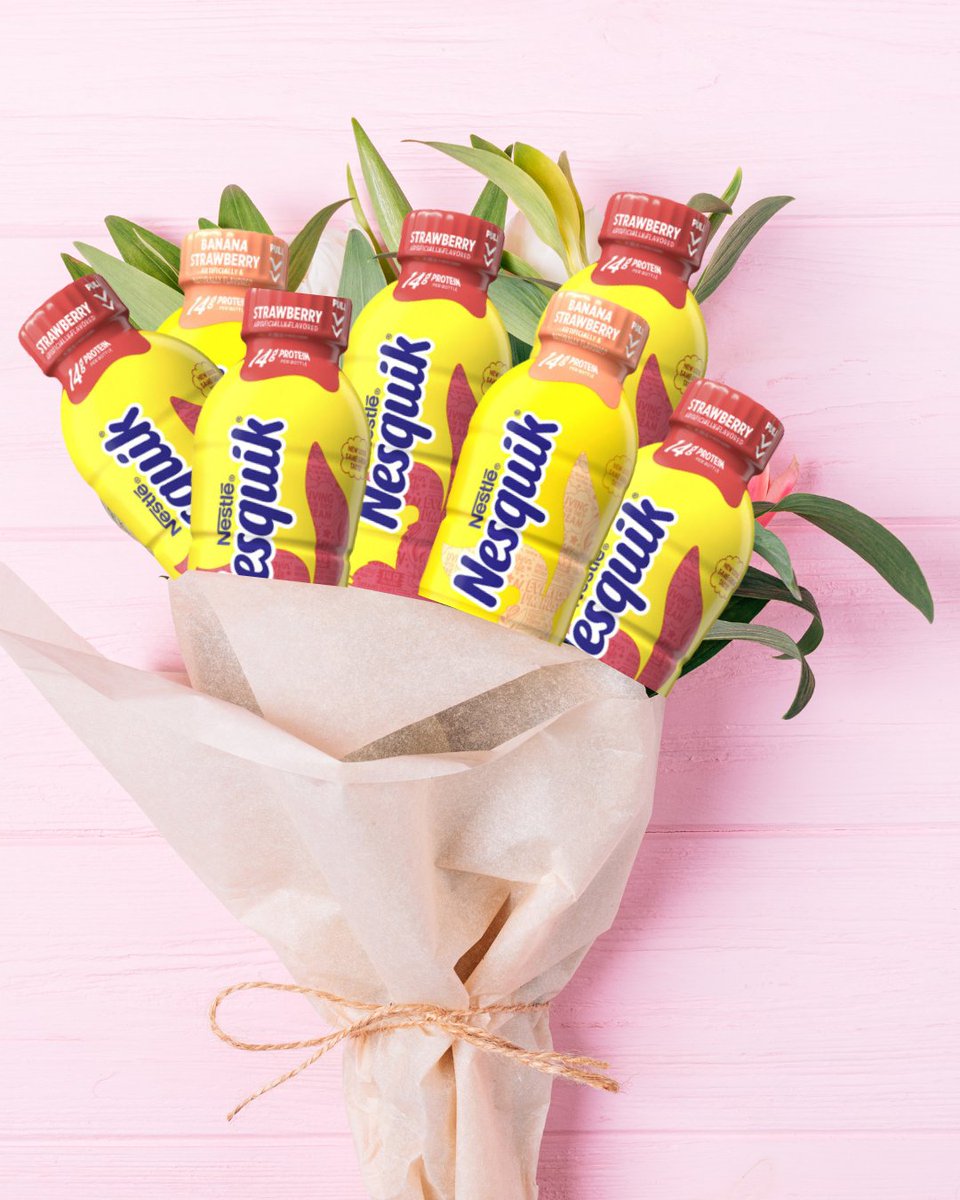 So, we got you this bouquet 💐 Will you be our Valentine? 🐰💛