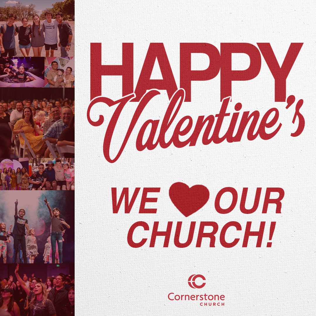 Happy Valentine's Day to our church family! We love you and are praying for you always! Hope your day is full of love and appreciation from those around you! #valentinesday #sacornerstone #weloveyou