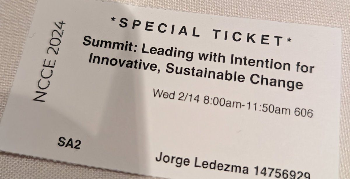 Jumping into the deep end 🌊 for my first NCCE session. Let's do this #NCCE24 #IamNCCE #mieexpert