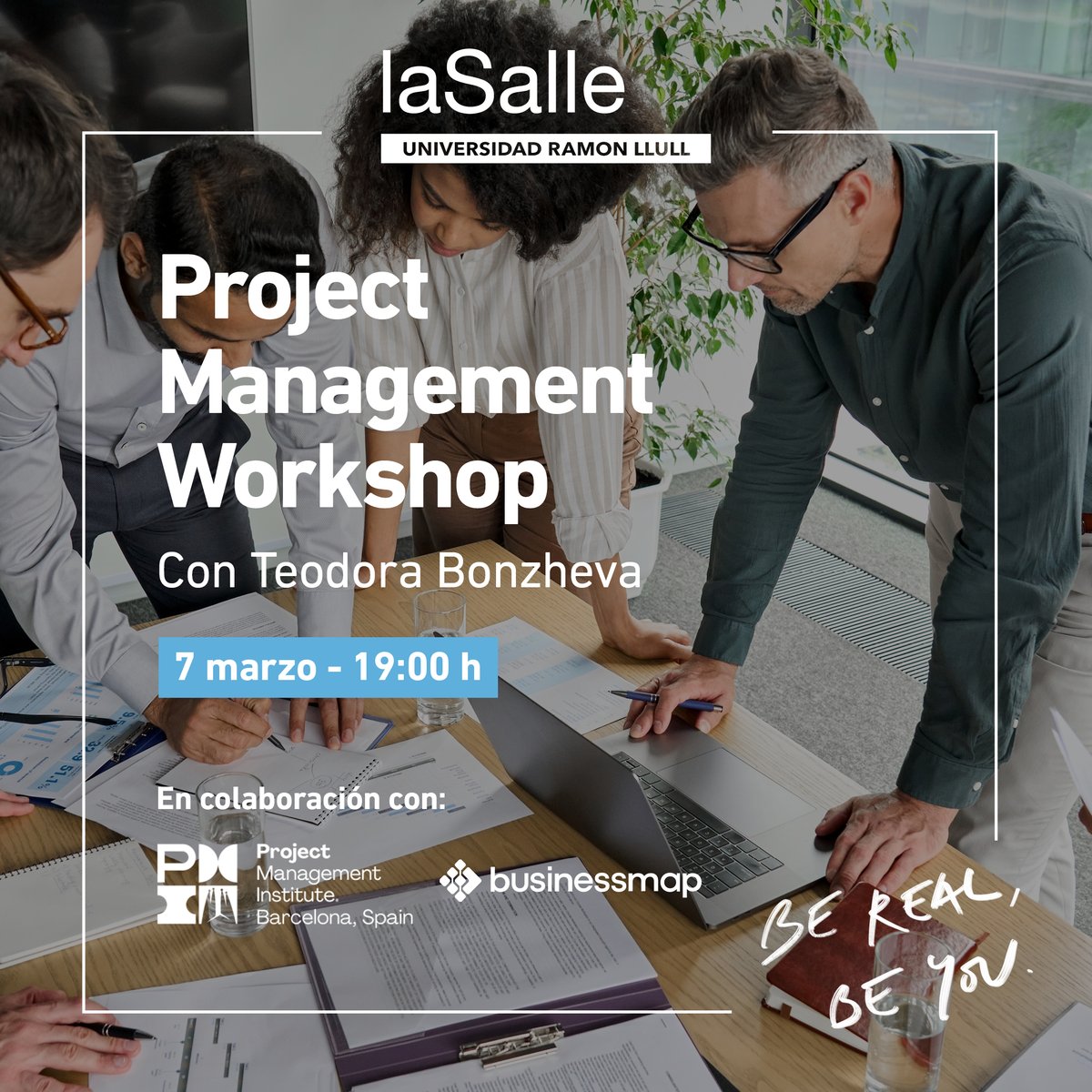 Próximo workshop presencial + networking  por @teodora_bozheva 

Co-organizado por <a href="/businessmap_sp/">Businessmap Spain</a>, @pmi_bcn y <a href="/LaSalleBCN/">La Salle BCN</a> 

👉 lnkd.in/de6j-F5v
¡Plazas limitadas!

📅 Cuándo: 7 de marzo a las 19:00h
⏰Duración: 2 horas + netw
🏫 <a href="/LaSalleBCN/">La Salle BCN</a>

#gestióndeproyectos