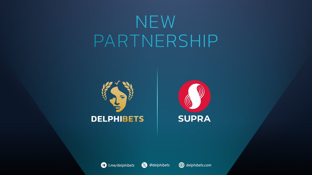 🌐 Ecosystem Success 🌐 @delphibets has partnered with @SupraOracles, a  pioneering cross-chain oracle solution. The focus of this integration is to  make use of data feeds, ranging from crypto, forex, and equity