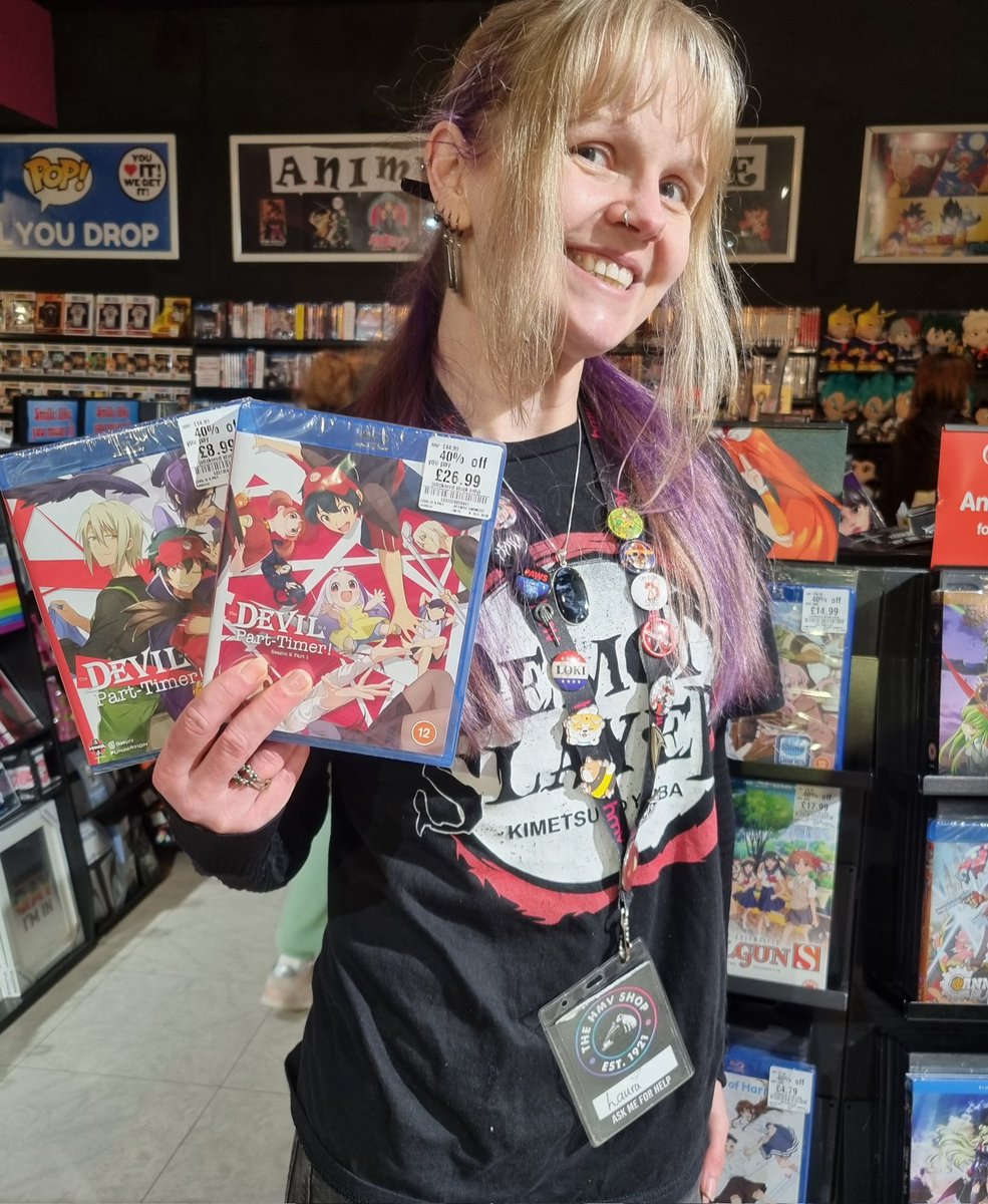 hmvBelfast's tweet photo. Filled with  complete fun definitely check out the devil is a part timer!
#hmv #anime #devilisaparttimer #bluray #manga #crunchyroll #japanese #animation https://t.co/m2LkpJFxtx