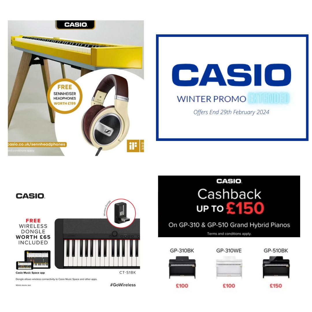 Casio winter offers have been extended until the end of February! 🛍️

Visit our website to see the full details mickleburgh.co.uk