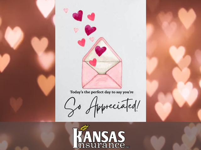 KansasInsurance's tweet photo. Happy Valentine's Day to our wonderful customers! Your trust and partnership are the heartbeats of our success. Thanks for choosing us! 💝 📷 #ValentinesDay #InsureYourLove https://t.co/6PlcP1SGaA