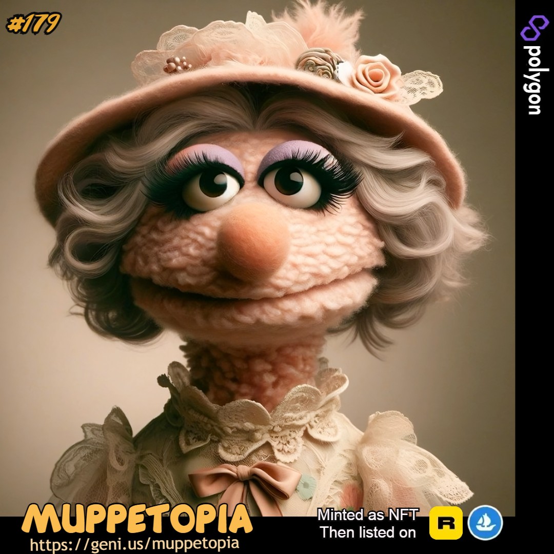 Hi FAM, Old Lady muppet joined Muppetoptia #NFTcollections  !        
 geni.us/muppetopia 

#PFP #pfpNFT #Muppet #muppets #funny #NFTCommunity #NFTartist #nftartgallery