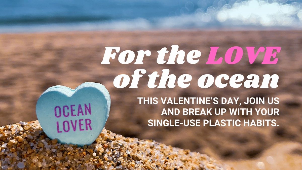 We get it, plastic promised it would always be there for you. But you didn’t think it meant literally! For the love of our ocean, break up with plastic this Valentine’s Day. Take the Plastic Pledge and show your commitment: bit.ly/3PIY9jP. #valentinesday
