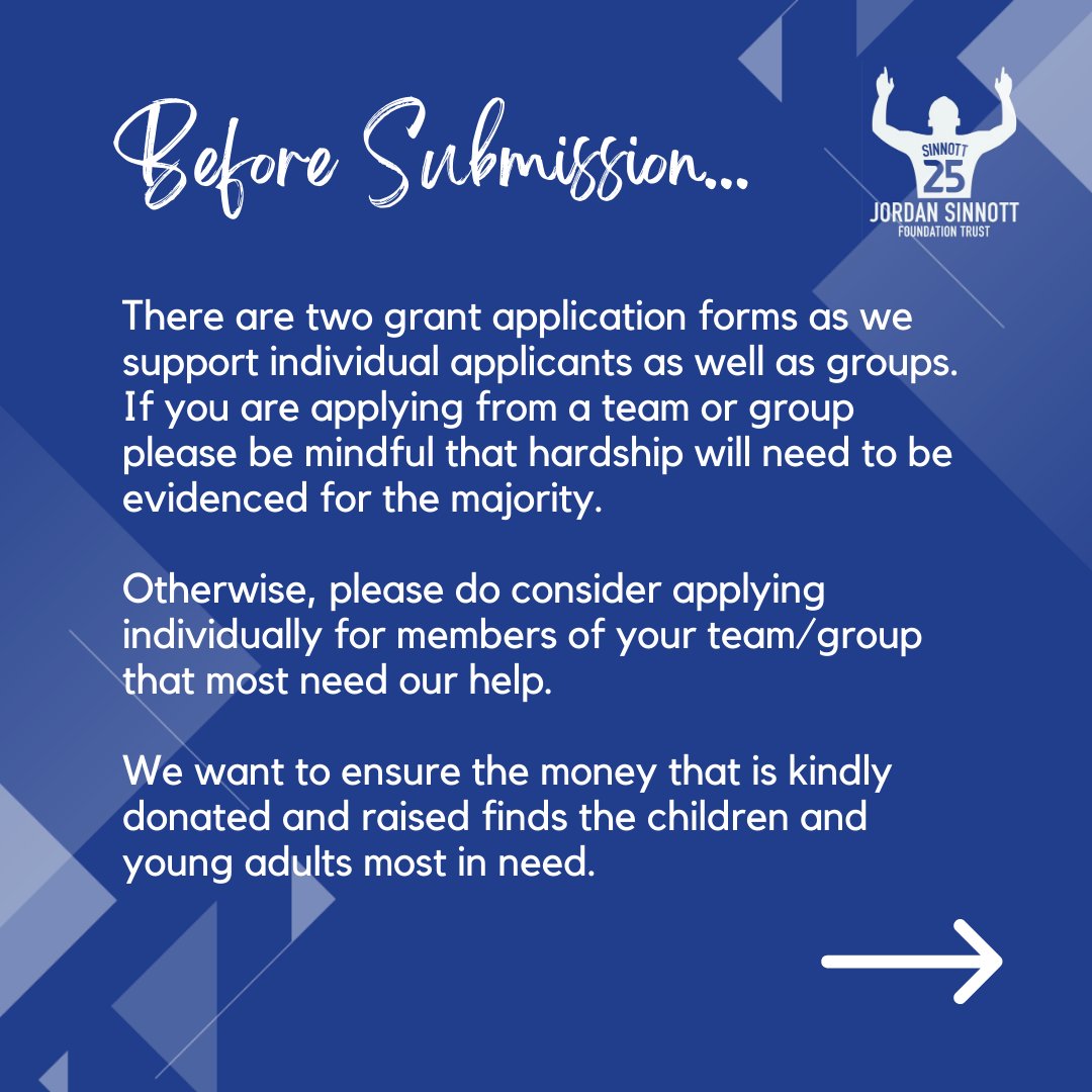 The Jordan Sinnott Foundation Trust. tweet media