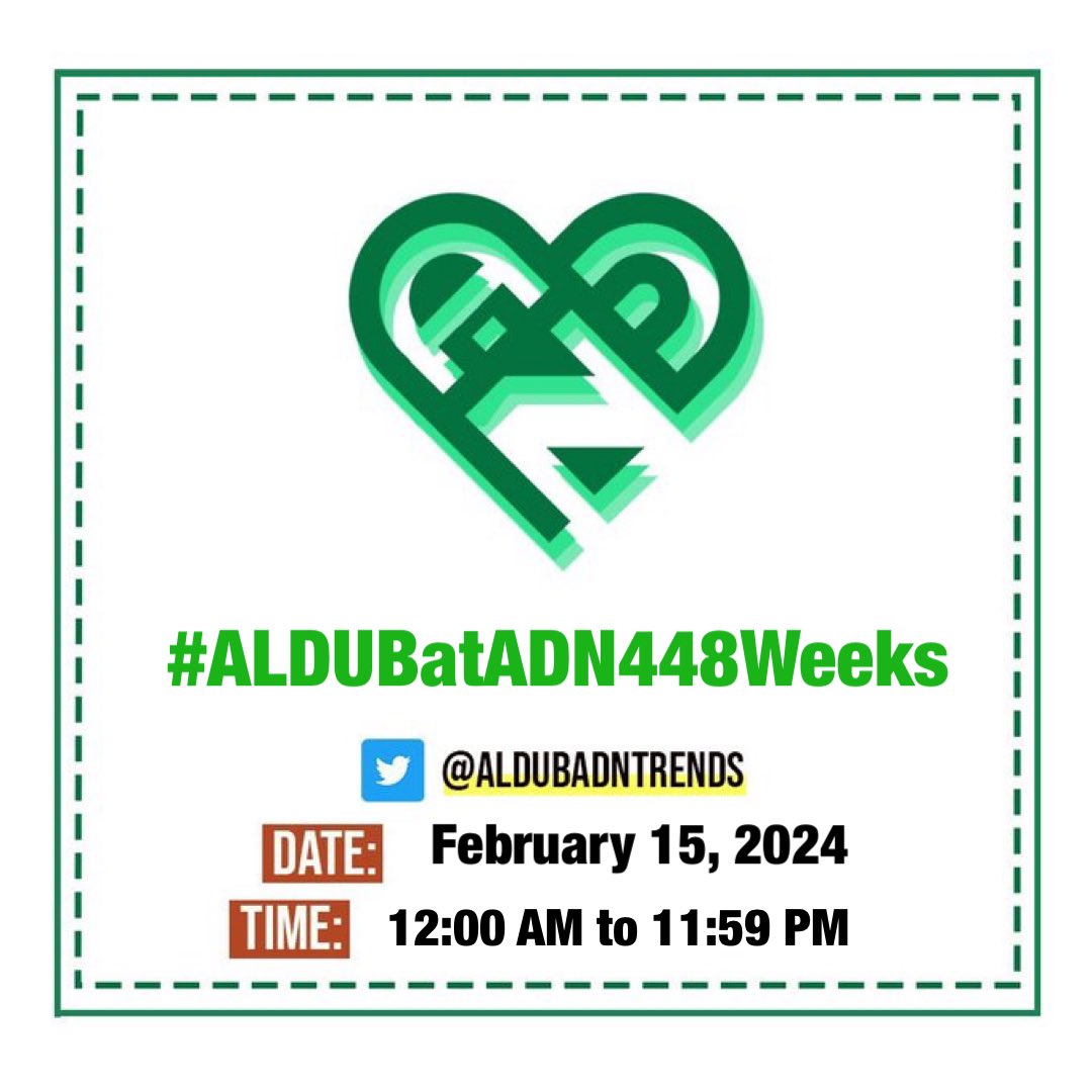 Thursdays will always be special to #ADNFAM. Happy #ALDUBatADN448Weeks!