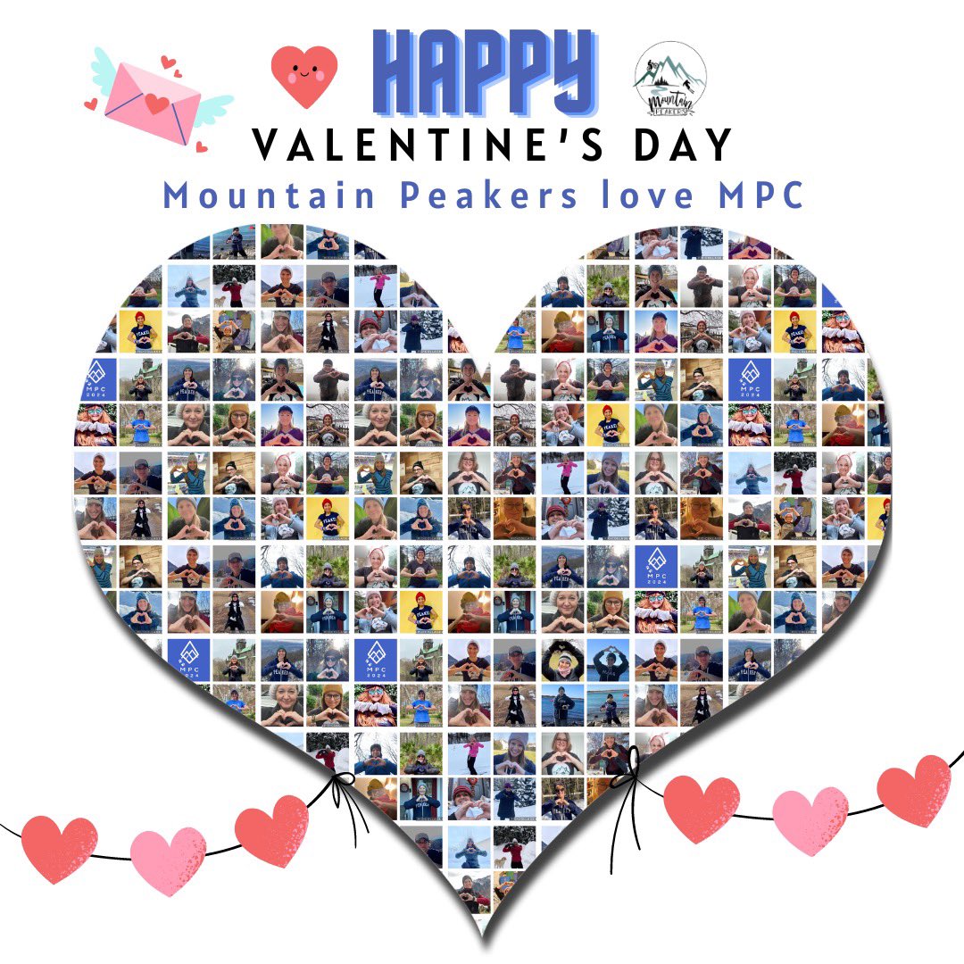 Happy Valentine's Day from Mountain Peakers! ❤️ We have asked Peakers to show their love for @MyPeakChallenge and they did it so well! Thank you so much for all the hearts you have sent for our coaches @CoachValbo @fitmooney @SamHeughan @RealAlexNorouzi, Pearl Fu and the MPC team