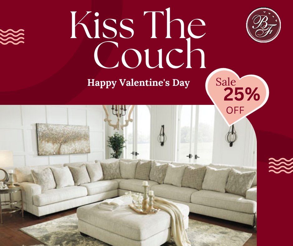 Visit us to see our 25% off Kiss The Couch Sale!! 🥰 

 #InteriorDesignSale#FurnitureSale #HomeDecorDeals #InteriorDesignInspo #LivingRoomGoals #HomeSweetHome #CozyLiving #HomeDecorSale #FurnitureDeals