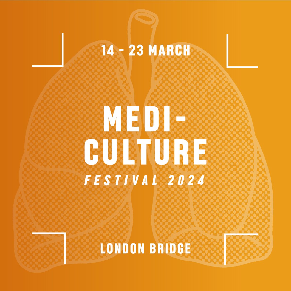 We’re excited to be part of the London Bridge #MediCultureFest this spring! Join the celebrations from March 12 - 23 when art, science, history, comedy + health collide. Take your pick of workshops, talks, walks, performances  + more. Book now @  mediculture.co.uk