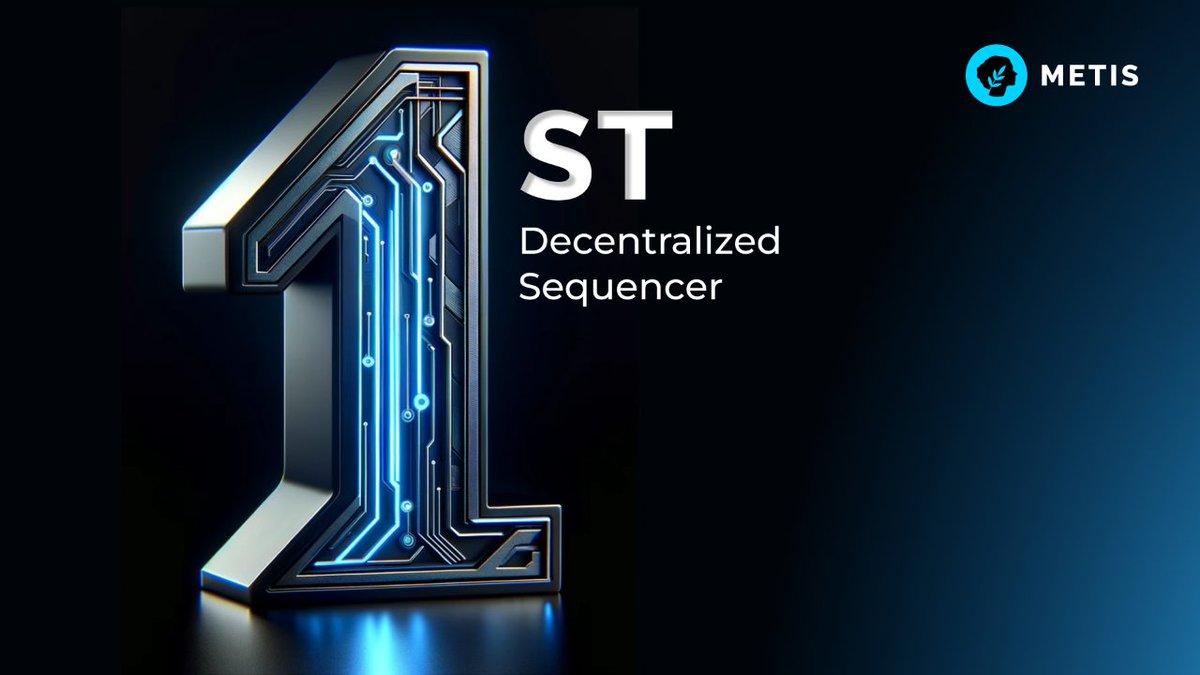 Community. Owned. Network.

The #Metis Decentralized Sequencer will be the first instance of an #Ethereum Layer 2 sharing sequencer revenue with the community.

Are you ready for it?