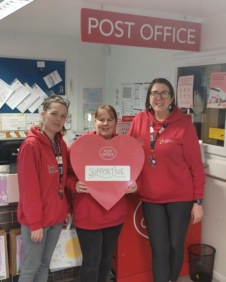 CranhillDT's tweet photo. The staff at Cranhill Post Office and Cranhill Development Trust chose the word supportive , we would like to thank you for your continued support .Happy Valentine's day ❤️ #Valentines #ThankYou #PostmarkedWithLove https://t.co/uFr05muY8k